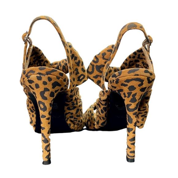 Charles David Vinnie Leopard-Print Slingback Sandal - Size 8.5 - Picture 6 of 10